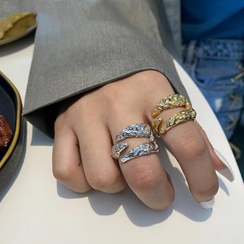 Bijoux bagues anneau ouvert géométrique idée cadeau mixte idéale - 4