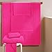 MyOwn Premium Cotton 6 Pack Towel Set for Bathroom, Contains 2 Bath Towels 28x55 inch, 2 Hand Towels 16x24 inch & 2 Wash Coths 12x12 inch, Ideal Everyday use, Compact & Lightweight - Hot Pink