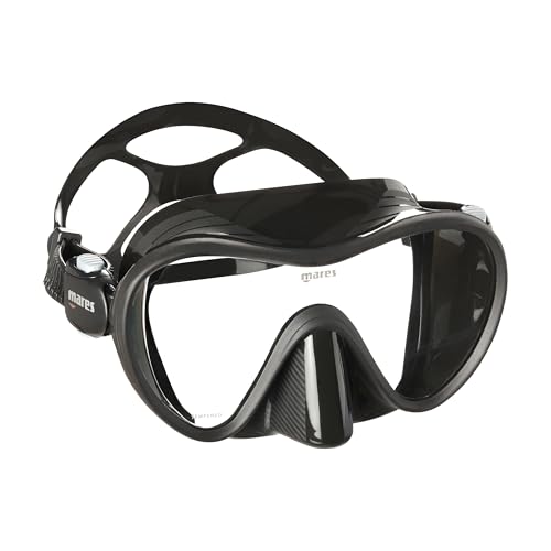 Mares Adult Combo Tropical Snorkeling Gear Set - Máscara sin marco de silicona y snorkel semi-seco con protector anti-salpicaduras miniatura 3