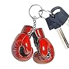 Boxing Gloves Keychain, 2D Acrylic Boxing Glove Shaped Key Chain Charm, Cool Key Ring Pendant For Father Husband Boys Teens Boxers & Lovers