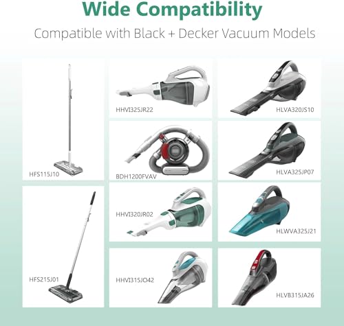 FITE ON DC 15V Charger Compatible with Black and Decker Dustbuster Handheld Vacuum HHVI315JO42 HHVI320JR02 HLVA320JS1 Power Adapter 90627870 S003AQU1500015 Black Decker Vacuum Hand Power Cord