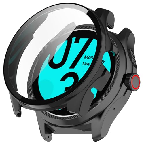 For Ticwatch Pro 5 p یP[X ̌^ Jo[ PC+KXtB Sʕی یP[X ϏՌ یJo[ (ubN)