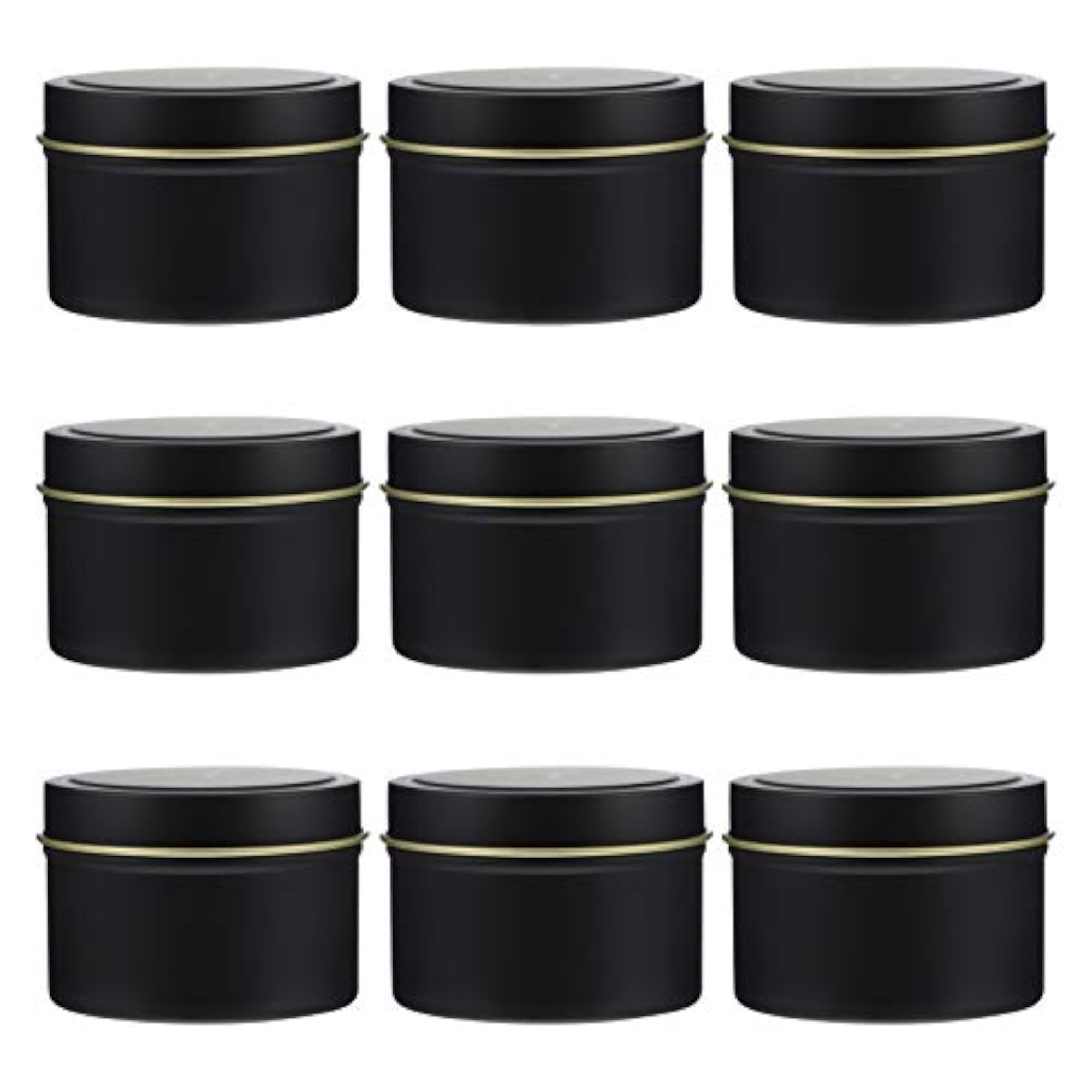 10pcs Metal Tins Empty Jars for Cosmetic and Candles
