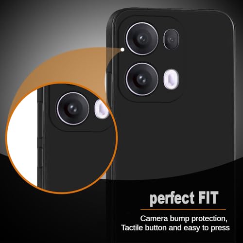 Image of Back Cover for Oppo Reno13 Pro 5G | Full Camera Protection | Premium Liquid Silicon Case | Flexible Bumper Case for Oppo Reno13 Pro 5G (Grey)