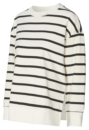 Noppies Maternity Damen Pepe Nursing Sweat Pullover, Cream Stripe - N340, S EU