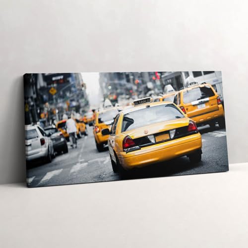 Image sur toile taxis new yorkais pour sublimer un loft moderne