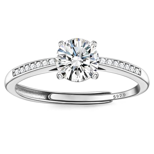 Bague de pouce en zircone cubique et argent sterling 925 plaqué or