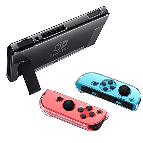 Dockable Clear Case, Schutzhülle für Nintendo Switch und Clear Cover Case für Joy-Con Controller