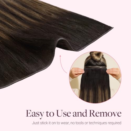 Image of GOO GOO Tape In Weft Hair Extensions, Invisible Genius Weft Home DIY