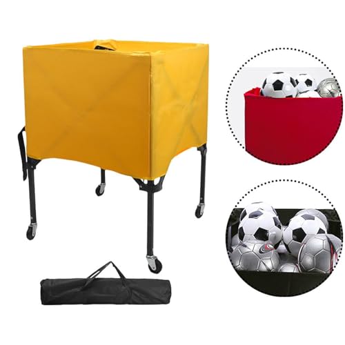 Carro para balones plegable con ruedas multidireccionales de aluminio 5