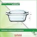 Simax Casserole Dish For Oven, 10 Ounce Mini Glass Baking Dish With Lid, Small, Personal Sized Bakeware and Cookware, Great for Storage, Microwave, Oven, And Dishwasher Safe Borosilicate Glass Dish