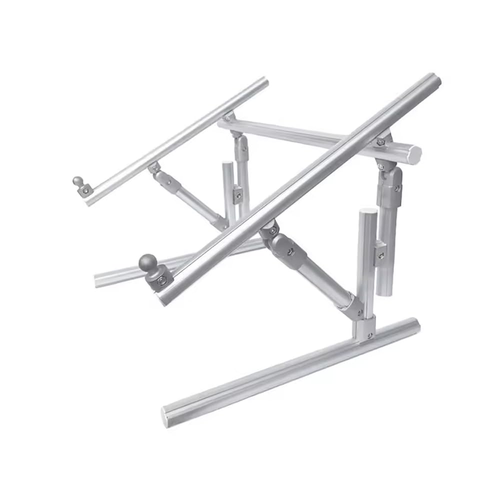 Soporte para punto de cruz, soporte ajustable de aleación de aluminio para punto de cruz y bordado con tensión de trinquete, soporte para bastidor de bordado artístico (70 cm)