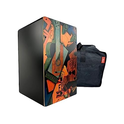 Cajon Flamenco Duende Edicion Limitada con funda tipo mochila incluida.