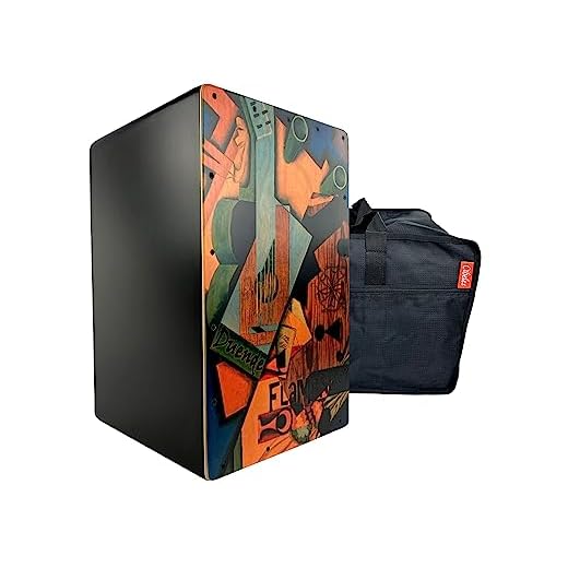 Cajon Flamenco Duende Edicion Limitada con funda tipo mochila incluida.