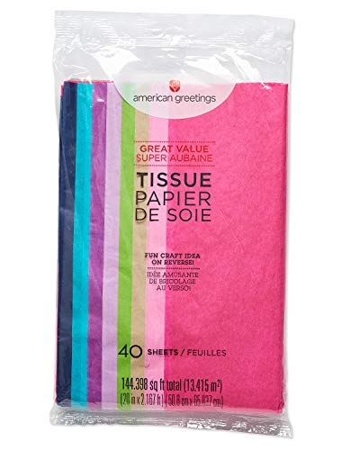 American Greetings 40 Sheet Jewel Tone Tissue Paper For Mother’s Day, Father’s Day, Graduation, Birthdays And All Occasions #TOP5