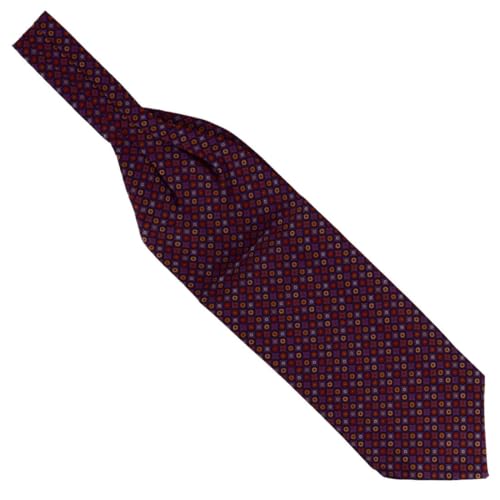 Foulard Ascot soie Tony & Paul Victoria rose à pois fabriqué en Italie