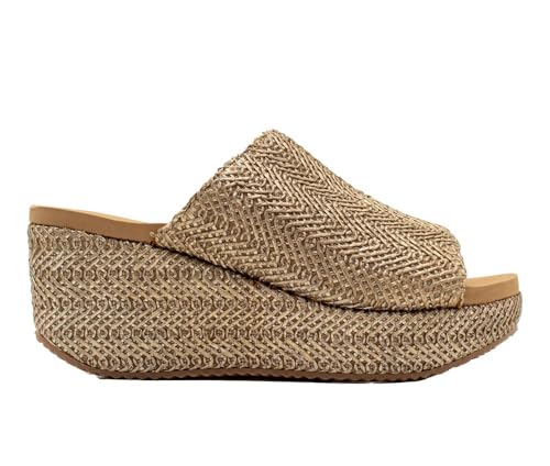 VOLATILE Womens Canteen Metallic Casual Sandals Casual Mid Heel 2-3