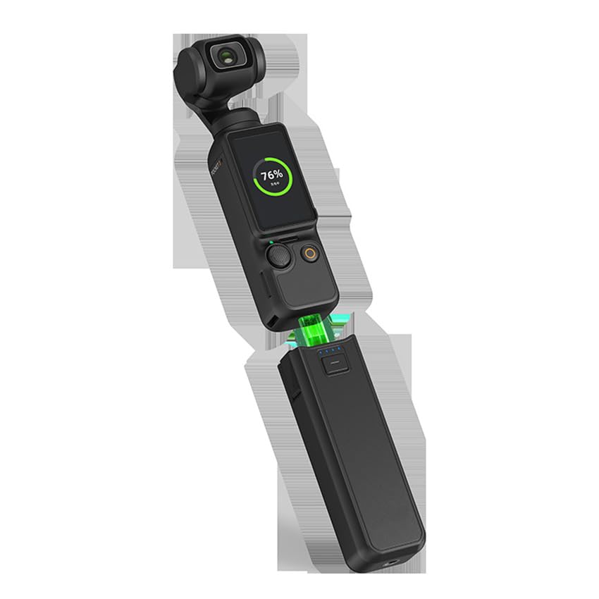 Pocket 3 Battery Handle Grip, Power Bank portatile Power Bank batteria integrata 4500 mAh, caricabatterie mobile con porta filettatura 1/4 per DJI OSMO Pocket 3 accessori per fotocamera cardanica