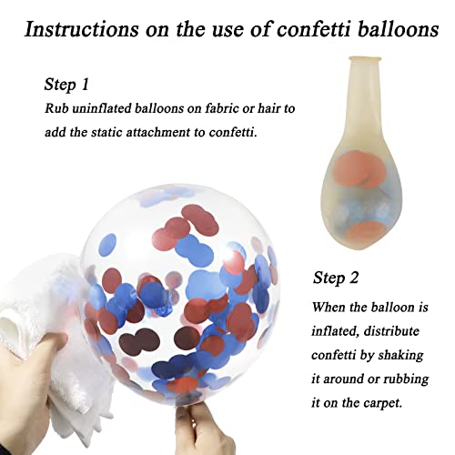Rubfac SERONLINE2021101108 140Pcs Red White And Blue Balloon Garland Arch Kit thumb #3