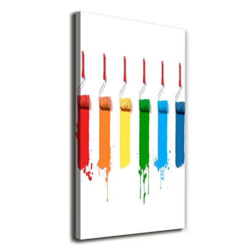Tableaux pour le mur multicolores Tulup de 60x120 cm pour illuminer un salon contemporain