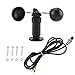 Produktbild OUKENS Windsensor, 4-20mA Impulssignalausgang Aluminiumlegierung Windgeschwindigkeitssensor Anemometer Windgeschwindigkeitsdetektor