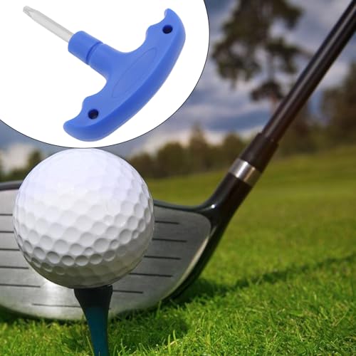 YINETTECH Golfschlägerschlüssel Edelstahl-Kunststoff-Werkzeugschaft-Adapterhülse T25 Pflaumenblüte mit Löchern Passend für die Meisten Schaftzubehörhülsen Blau