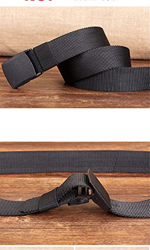 Andongnywell Nylon Military Tactical Men Belt Outdoor Webbing Belt Canvas Belts Web Belts with Plastic Buckle2