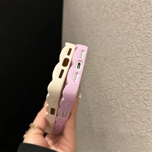Coque silicone brillant iPhone 17 violet quadrillé chocolat premium - 2