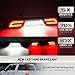 Led Third Brake Light for 15-20 F'ord F150 17-22 F250 F350 Super Duty Ranger Maverick Rear Center High Mount Stop Lamp CHMSL White Cargo lamp Strobe Feature 3rd Brake Replacement Smoked Lens