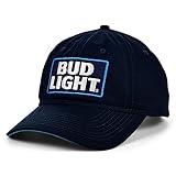 Bud Light Leisure Adjustable Hook-and-Loop Hat Navy/Blue