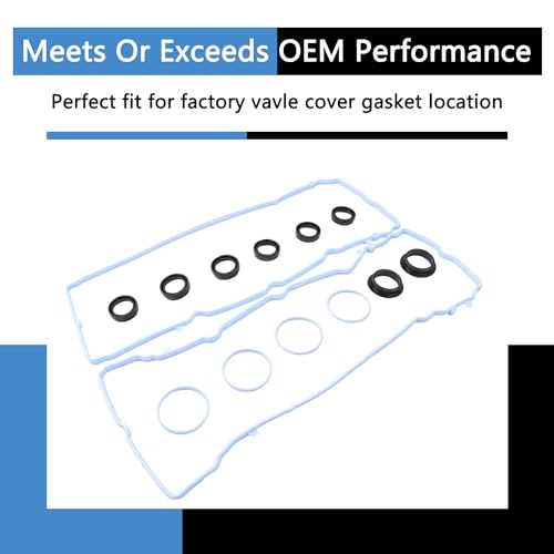 Image of VS50805R Valve Cover Gasket Kit Set MS97204 Compatible with 2011-2020 3.6L V6 Dodge Avenger Challenger Durango Grand Caravan Journey Ram 1500 Cherokee Grand Cherokee Wrangler 200 300