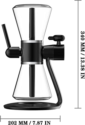 ILYF 13"Metallschwerpunkthaare - 360 rotierende Hukahn Set, Hakenschläger - modern einzigartige Formglasmaterial Big Shisha mit Hukahnschüssel für Häuser, Bars, Clubs, Partys (Color : C) – Bild 3