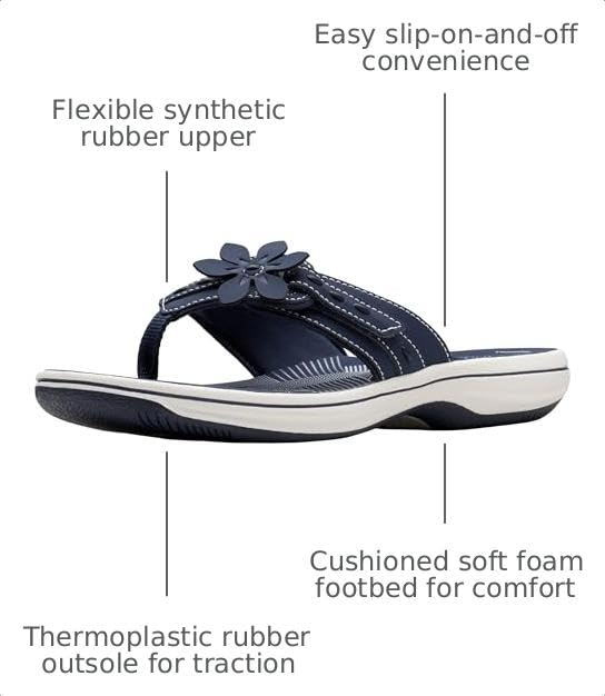 Image of Clarks Women's Breeze Opal Cloudsteppers Flip-Flop