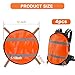 Wenfan 4PCS Blaze Orange Safety Panel with Reflective Strips High Visibility Hunting Panel Lightweight Blaze Orange Panel Hunting Mesh Tent Backpack Cover Safety Panel for Hiking Camping Biking,12