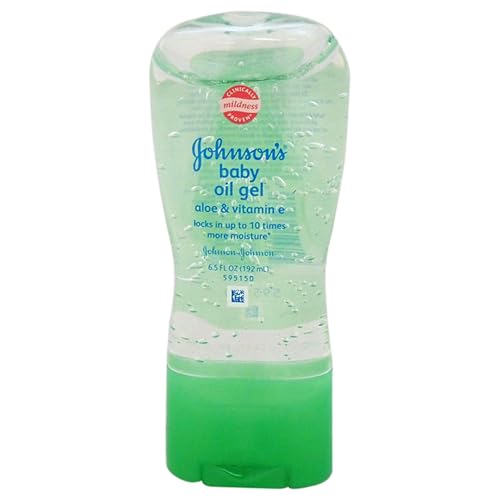 Johnson's Baby Oil Gel, Aloe & Vitamin E, 6.5 Ounce