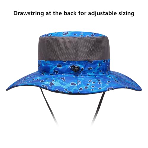 Image of BASSDASH UPF 50+ Sun Fishing Hat Water Resistant with Detachable Neck Flap