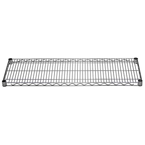Shelving Inc. 14\" d x 42\" w Chrome Wire Shelving with 2 Tier Shelves, Weight Capacity 800lbs Per Shelf