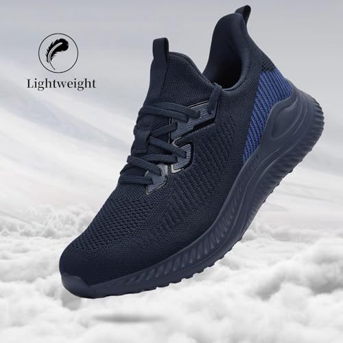 Image of Slow Man Mens Walking Sneakers Wide Width Slip on Tennis Shoes,Lightweight Breathable Running Shoes,Ideal for Athletic Workout Gym Jogging and Casual Wear