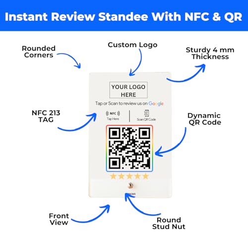 tinydabba Custom Review NFC Standee with QR Code by tinydabba - 2