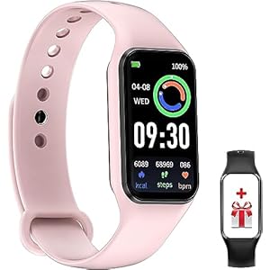 FeipuQu Smart Watch for Women,Fitness Watch with Heart Rate/Blood Oxygen Sleep Monitor,5ATM Waterproof Step Counter Watch with 24 Sport Modes,1.47” Touch Screen Smartwatches for Android iOS – Upgrade