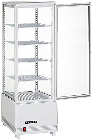 Amazon | Hijiru 4面ガラス冷蔵ショーケース100L／ホワイト【HJR 