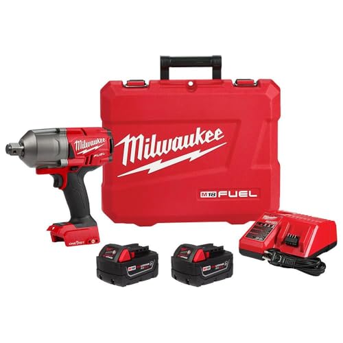 Milwaukee 2864-22R 18V Brushless 3/4'' High-Torque Impact Wrench w/Friction Ring Black and Red