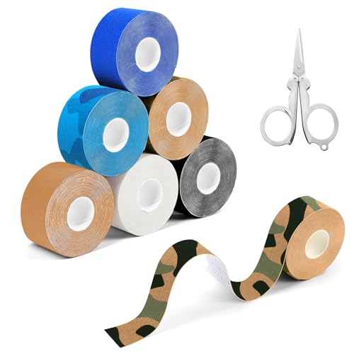 Fitness, Sports Cinta de Kinesiología Deportiva, Cinta Respirable Deportiva 6 Rollos, Venda Kinesiologica Recuperación y Alivio Muscular Multicolor,Cinta Kinesiologica...