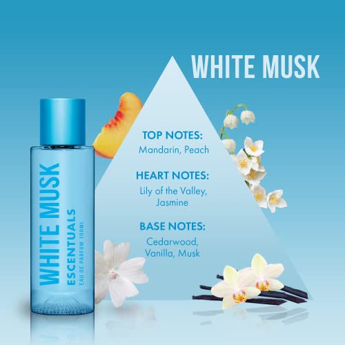 Escentuals White Musk Perfume for Women, Eau de Parfum 100ml - Image 3
