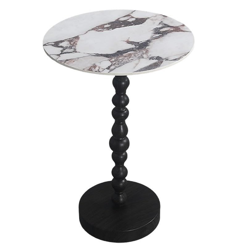 Table d'appoint mobile en planche de roche pour vos espaces café
