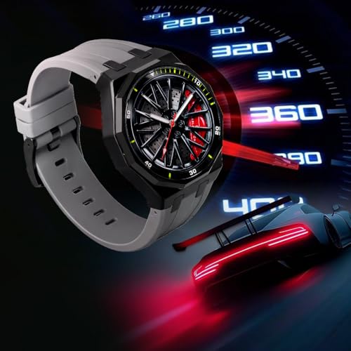 Image of Carlington Nitro Series Analog Watches for Men | Unique Wheel Dial Design | Premium Silicone Strap | Stylish Sports Look | Quartz Movement Wrist Watches for Boys & Men CT-7277