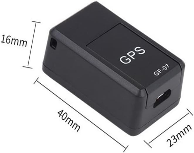 GPS Tracker, Magnetic Mini GPS Real Time Car Locator, Long Standby Portable Real-Time Positioning Device for Kids Elder Pets (Black)