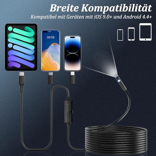 Ennovor Endoskopkamera mit Licht, - Image 6