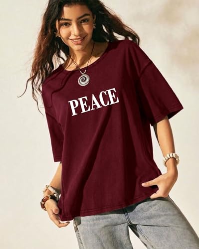 Image of AUSK Womens Cotton T-Shirts || Oversized T Shirts