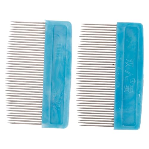 TOPPERFUN 2個バイオリン弓用馬毛コーム 弦楽器製作者用ツール 属製 コンパクト設計 持ち運び便利 バイオリン 二胡対応